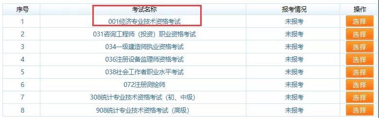 初级经济师报名时间2020年浙江省