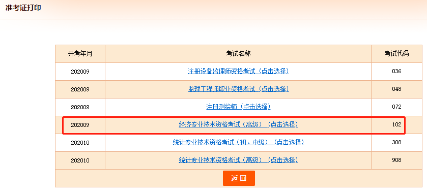 2020年天津高级经济师准考证打印时间9月9日开始
